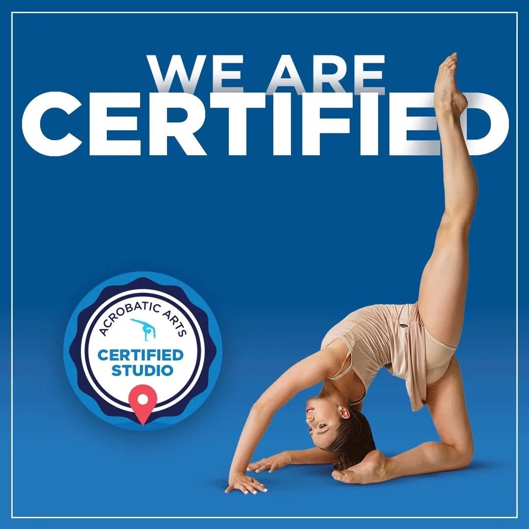 Acrobatic Arts Certified Studio badge